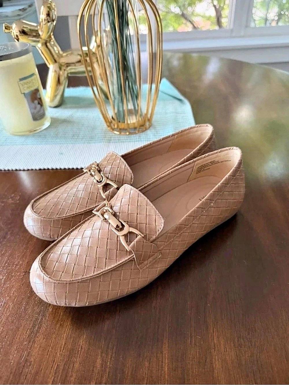 NWOT Fitory Woven Bit Loafers